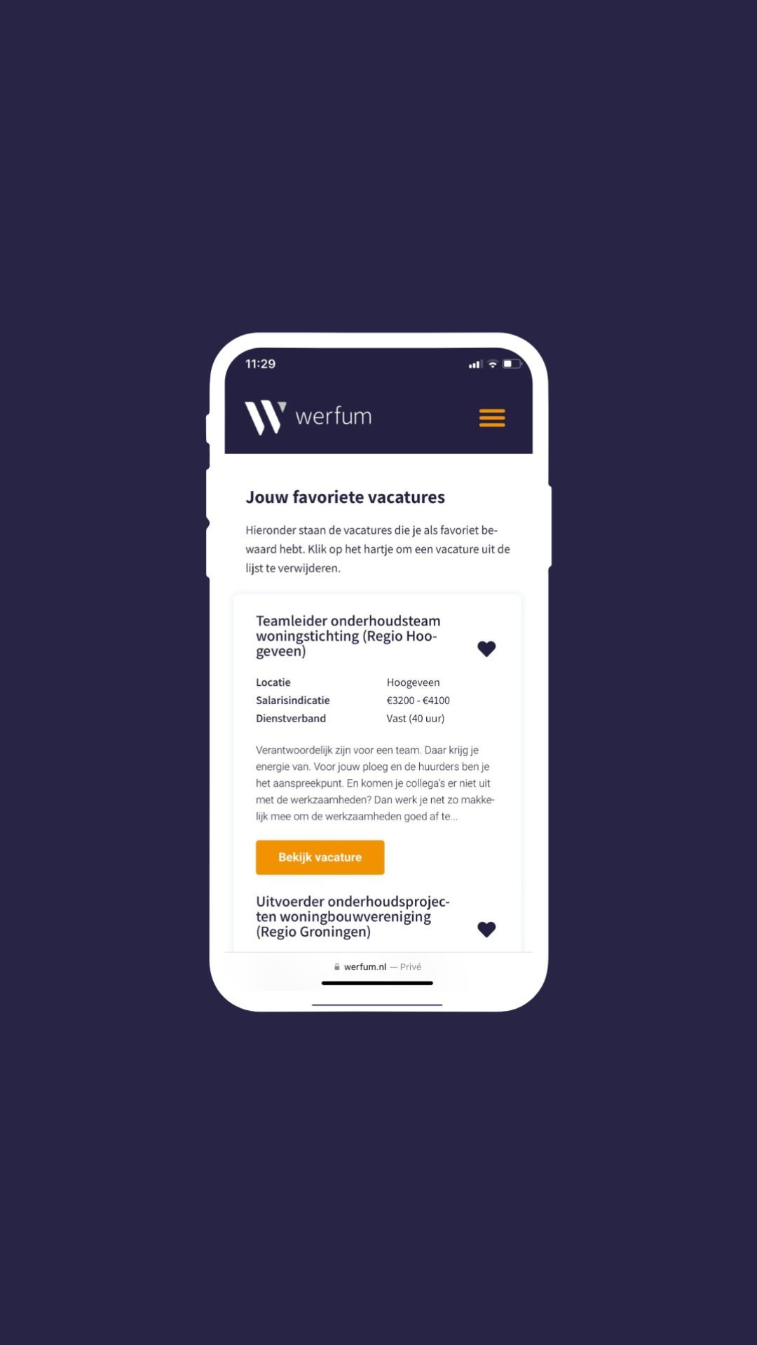 Goed nieuws! De Werfum website is vernieuwd. Vanaf nu kun je je favoriete vacatures opslaan en snel weer terugvinden. Geen lange lijsten meer om later opnieuw door te scrollen, je favoriete vacatures zijn nu slechts één klik verwijderd.
En dat is niet alles! We hebben ook onze vacaturepagina's opgefrist, waardoor het vinden van die leuke baan nu nog makkelijker is geworden.
Ga naar onze website om het zelf uit te proberen en vergeet niet je favoriete vacatures op te slaan.
#recruitment #vacature #hiring #werfumguntiedereenleukwerk #werfum